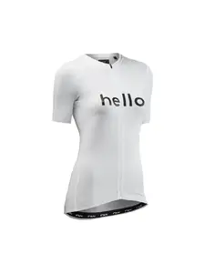 Koszulka rowerowa NORTHWAVE Blade Hello Goodbye Woman Jersey S/s biała - S