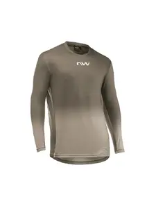 Koszulka rowerowa NORTHWAVE Edge 2 Jersey L/s brązowa - M