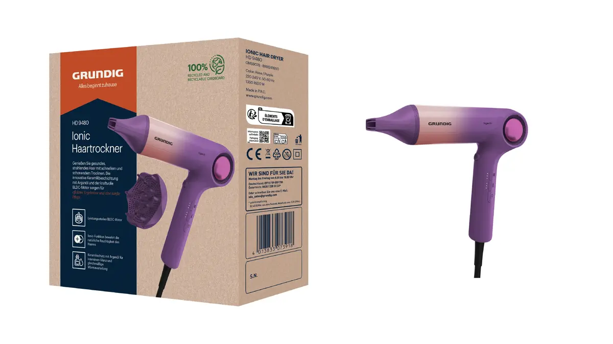 Grundig HD 9480 hair dryer GMS9078 Photo 2