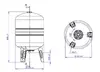 VAREM US080362CS0A2000 vertikālā hidrofora tvertne 80L Photo 2