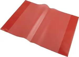 Panta Plast A5 Notebook Covers, Polypropylene, Red, 10 Pieces