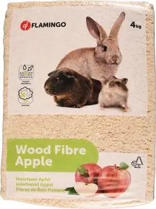 Flamingo Wood Shavings for Rodents, 4 kg