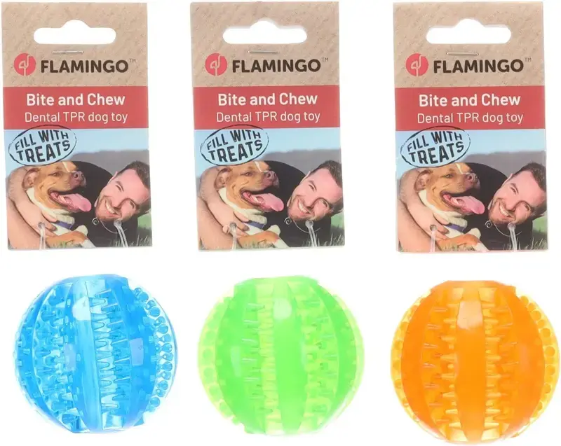 Flamingo Trappa Dog Ball Toy Photo 3