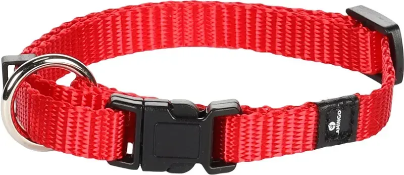 Flamingo Ziggi Adjustable Dog Collar, Red Photo 2