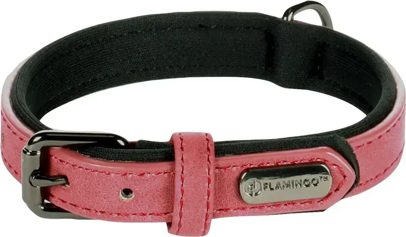 Flamingo Delu Dog Collar - Red, 24-30 cm Photo 2