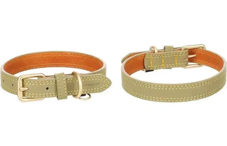 Flamingo Virginia Dog Collar, Green, 240-300mm Photo 2
