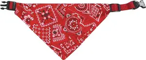 Flamingo Pinto Scarf Collar for Dogs, Red, 40-65 cm, 25 mm