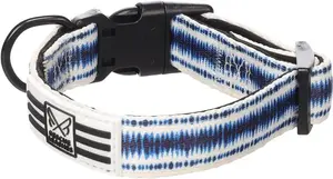 Flamingo Gili Island Dog Collar Blue 22-30cm 20mm