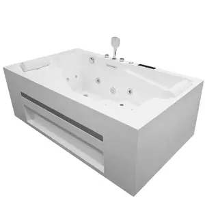 Massage bathtub AMO-1804A-180, two-seater 180x108 cm.