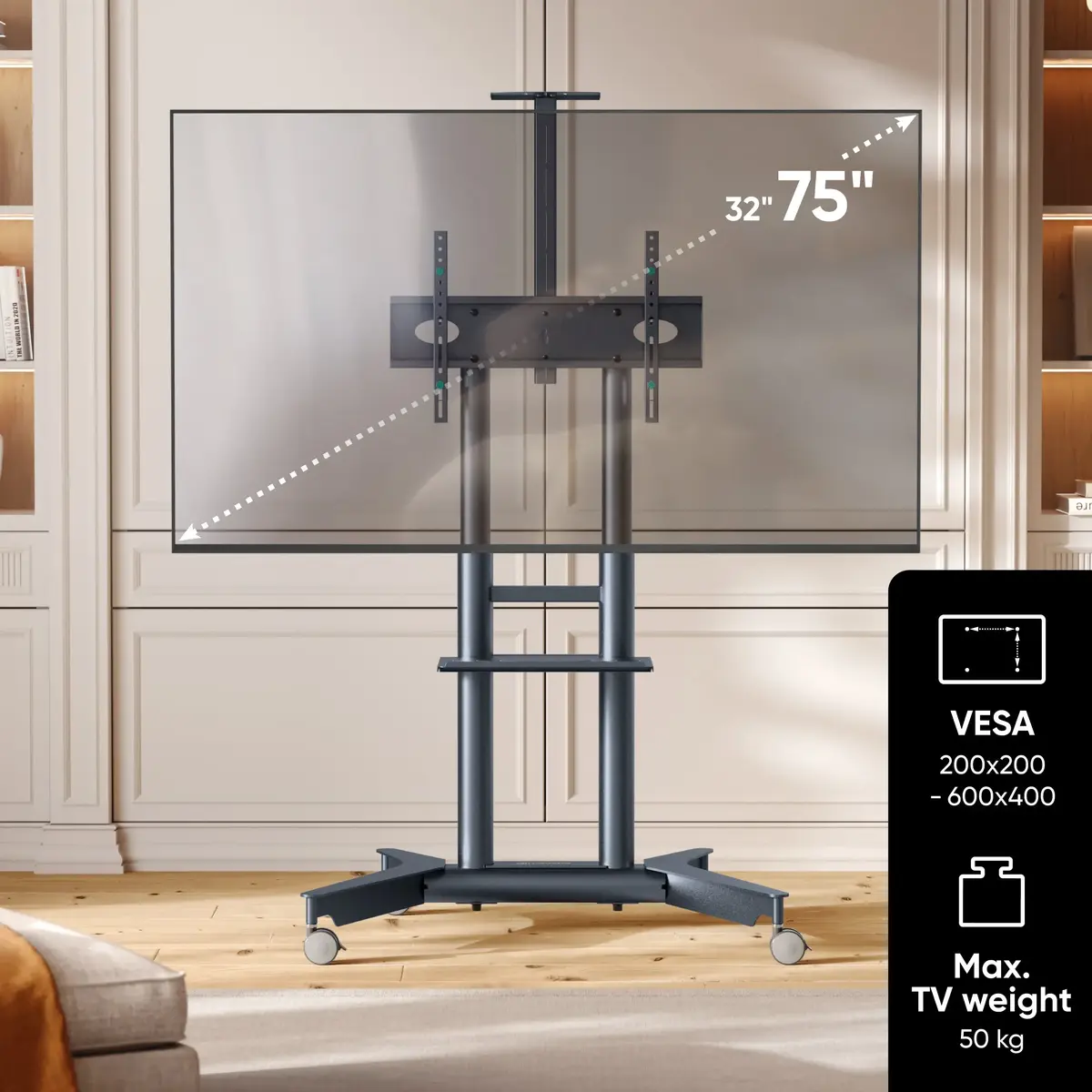 ONKRON TS1571-G mobilais TV statīvs Photo 2