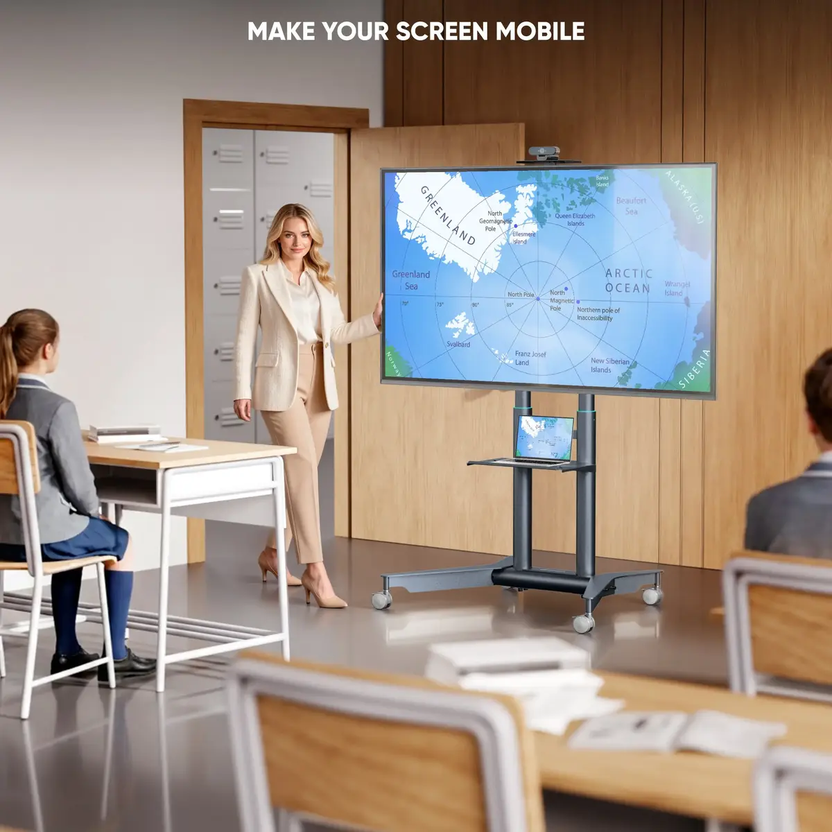 ONKRON TS1571-G mobilais TV statīvs Photo 8