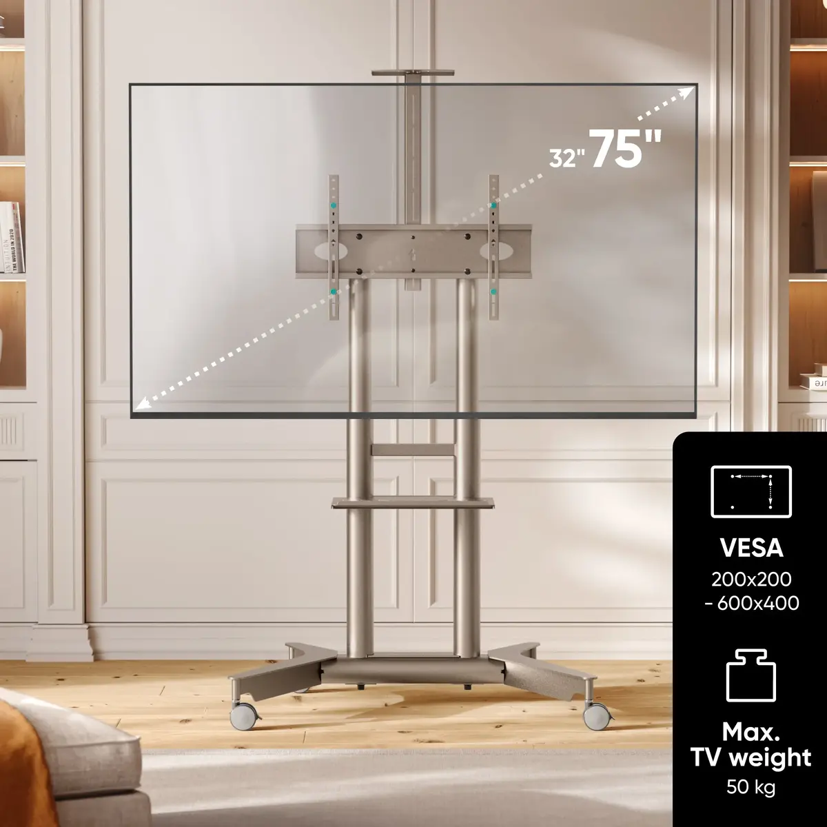 ONKRON TS1571-C mobilais TV statīvs 32-75 collām Photo 3