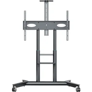 ONKRON TS1871-G Mobile TV Stand for 55-90 inch Screens, Graphite, 90 kg Capacity, VESA 800x600