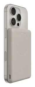 Повербанк Belkin BPD020HQSA емкостью 5000 мАч с беспроводной зарядкой и портом USB Type-C песочного цвета