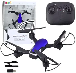 LEANToys 6-Axis Gyroscope Drone with LED Lights and 360° Rotation, Blue