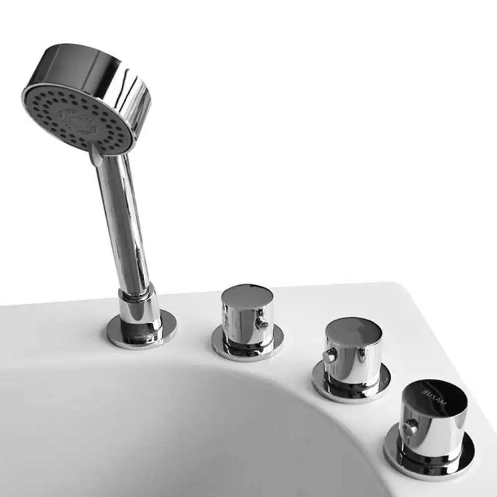 AMUE-007B Left Asymmetrical Massage Bathtub 170x100 cm Photo 5