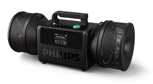 Philips The Tube TAMS80B/00 Stereo Portable Speaker, 140W, Bluetooth, Black