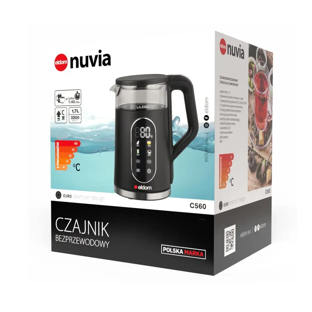 Eldom C560 Nuvia Cordless Kettle with Temperature Control Photo 14