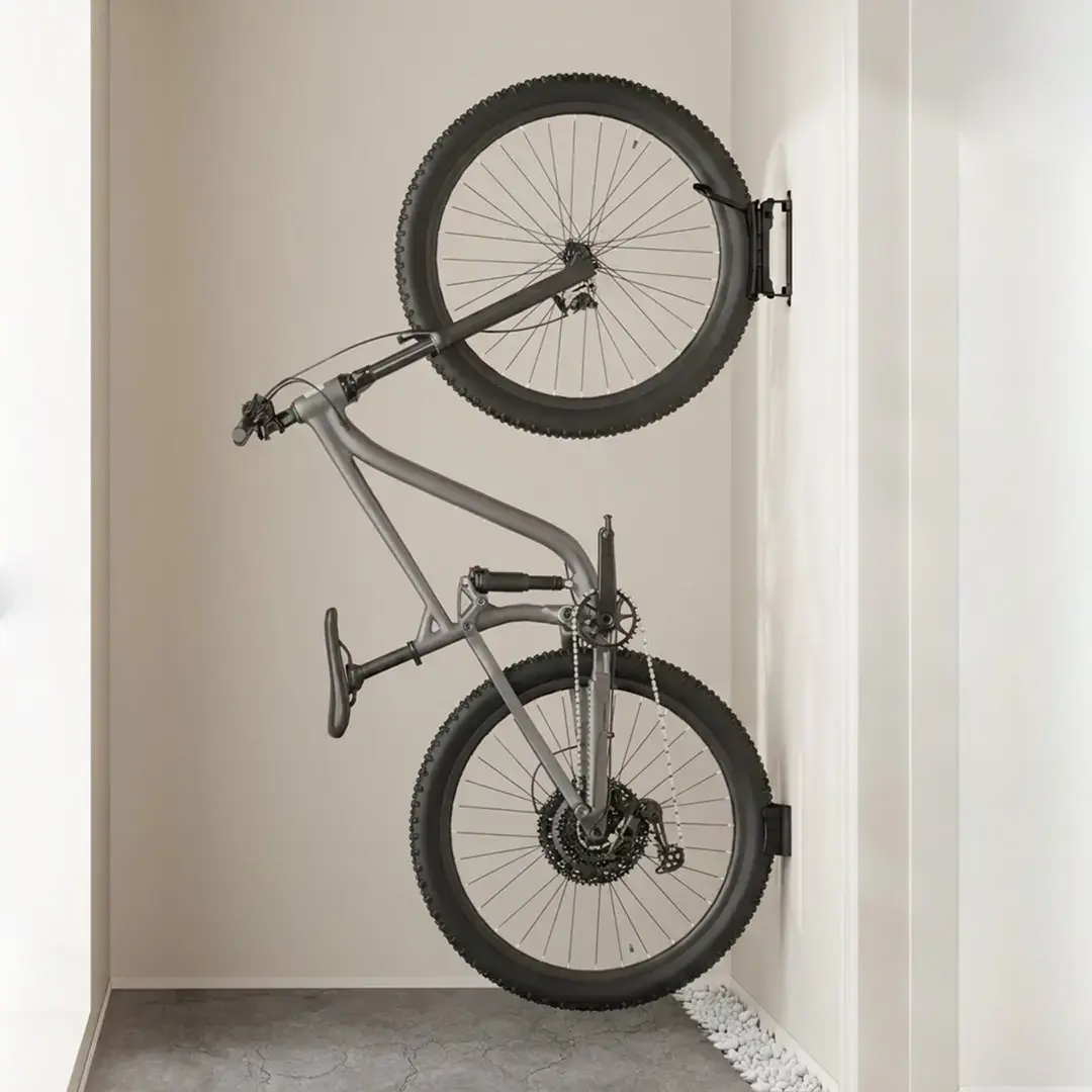Maclean MC-171 Wall-Mounted Bike Rack | Vertical Hanger Photo 4