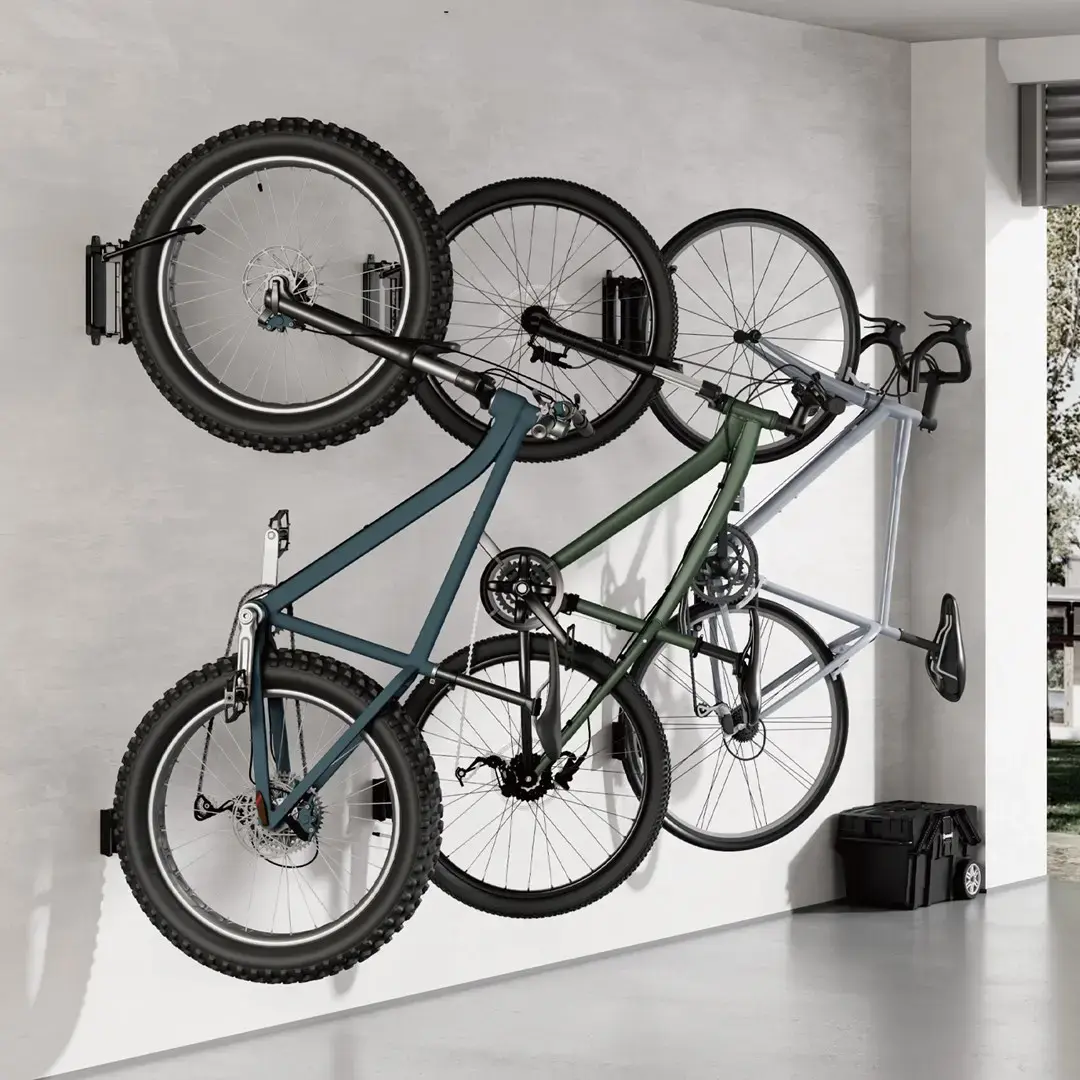 Maclean MC-171 Wall-Mounted Bike Rack | Vertical Hanger Photo 5