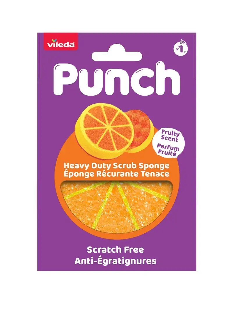 Vileda Punch Strong Orange trauku sūklis Photo 2