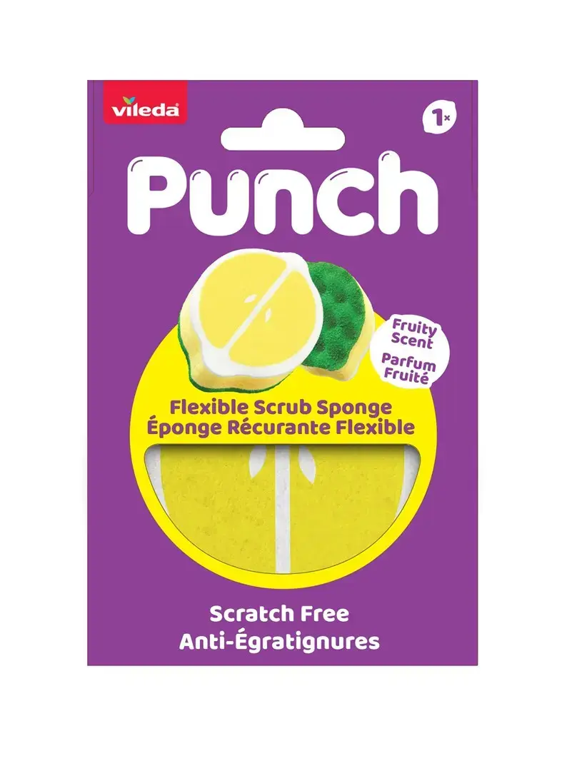 Vileda Punch Flexible sūklis ar citrona aromātu Photo 2