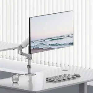 Ergo Office ER-691 W monitora stiprinājums ar gāzes atsperi 17-32 collu ekrāniem, 1-10 kg, VESA 100x100, matēti balts