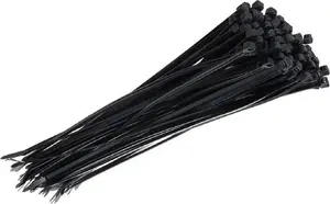 DEFENZO Cable Ties 3.6x300mm Black 100 Pieces