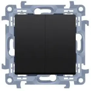 Schneider Electric Simon 10 Universal Switch Module, 10AX 250V, Matte Black, Screw Terminals
