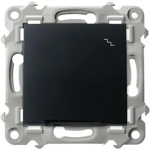 Ospel Szafir ŁP-3ZS/m/33 Staircase Switch with Illumination, Black Metallic