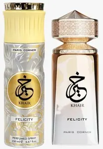 Alkotest Khair Felicity smaržūdens 100 ml un dezodorants aerosols 200 ml komplekts