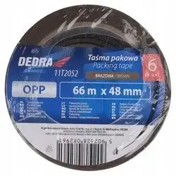 Brūna iepakošanas līmlente 48 mm x 66 m, komplekts 6 gab.