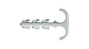 Fischer 58184 kabeļu skava Pelēks 100 pcs