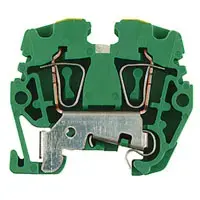 Weidmüller ZPEA 2.5-2 Aizsargzemējuma spaiļu bloks Zaļš Dzeltens 2.5 mm² 35 mm Augstums 100 gab.