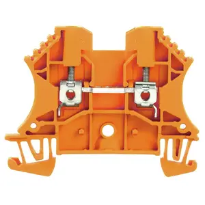 Weidmüller WDU 2.5 OR Caurplūdes spailu bloks Skrūves savienojums Oranžs 2.5 mm² 24 A