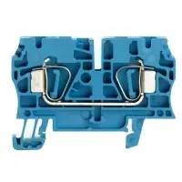 Weidmüller ZDU 4 BL Caurlaides spailes bloks ar atsperu spailes savienojumu, zils, maksimālais kabeļa šķērsgriezums 4 mm²