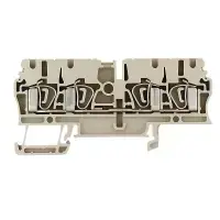 Weidmüller ZDU 2.5/4AN caurlaides spaire bēša 2.5 mm² ar atsperes skavu savienojumu