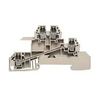 Weidmüller WDL 2.5/S/L/L elektriskās spailes smilškrāsas 2.5 mm² 24 A 50 gab