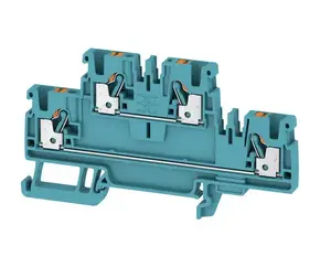 Weidmüller A2T 2.5 BL Termināļa Bloks Zils PUSH IN 2.5 kv.mm Nominālais Spriegums 800 V