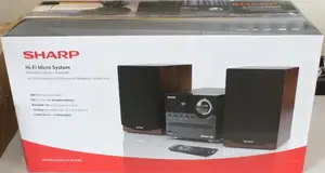 SALE OUT. Sharp XL-B512(BR) Hi-Fi Micro System, CD/FM/USB/Bluetooth v5.0, 45W, Brown | Sharp Hi-Fi Micro System | XL-B512(BR) | Brown | USB port | DAMAGED PACKAGING