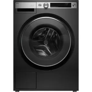 Asko W7096XG Front-Load Washing Machine with 9 kg Capacity, 1600 rpm Maximum Spin Speed, 24 Programs, Steel Seal, and Quattro Construction 2.0 in Black