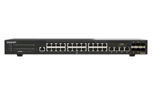 Сетевой коммутатор QNAP QSW-M2130-4C2S24T Managed L2 с 24 портами 2.5G Ethernet поддержкой 10G 1U черный
