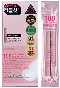 Sejas kopšanas līdzeklis VT Cosmetics 100 Collagen Reedle Shot 10 x 2 ml