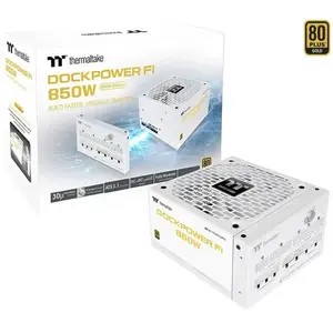 Блок питания Thermaltake Dockpower FI 850W Snow, 850 Вт, модульный, белый