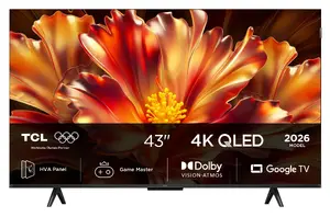 TCL QLED780L 43QLED780L Smart TV 4K Ultra HD QLED Google TV Wi-Fi melns
