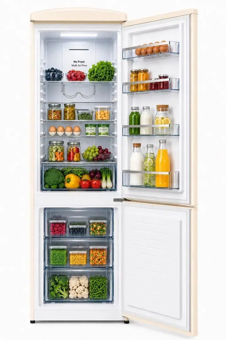 Ravanson LKK-315RM Retro Fridge | 315L | Total No Frost Photo 3