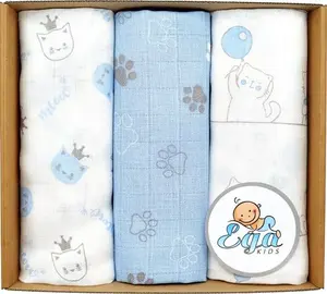 EgaKids Duże Tetrowe Pieluchy PREMIUM 70x80cm Kolorowe 3szt.
