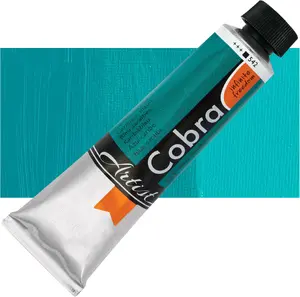 Cobra Artist Water-Mixable Oil Colour 40ml Tube, Caribbean Blue 542