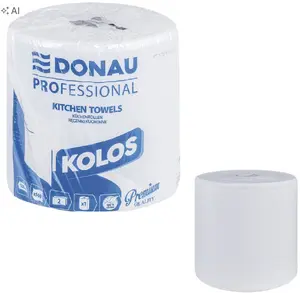Velvet DONAU PROFESSIONAL Kolos Cellulose Kitchen Paper Towel, 2-Ply, 500 Sheets, White