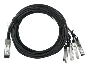 BlueOptics 470-ABXQ-BL passive Direct Attach Breakout cable with QSFP to 4x SFP+ connectors in black